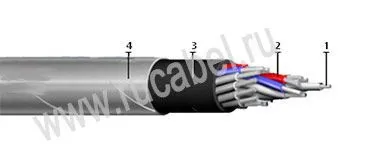 Кабель КВВБГ 4х16