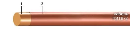 Кабель ПЭТВ-2 0,28